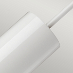 Подвесной светильник белого цвета с вытянутым цилиндрическим плафоном с косым срезом Elstead Lighting варинант исполнения - 4 | Loft Concept в Костроме