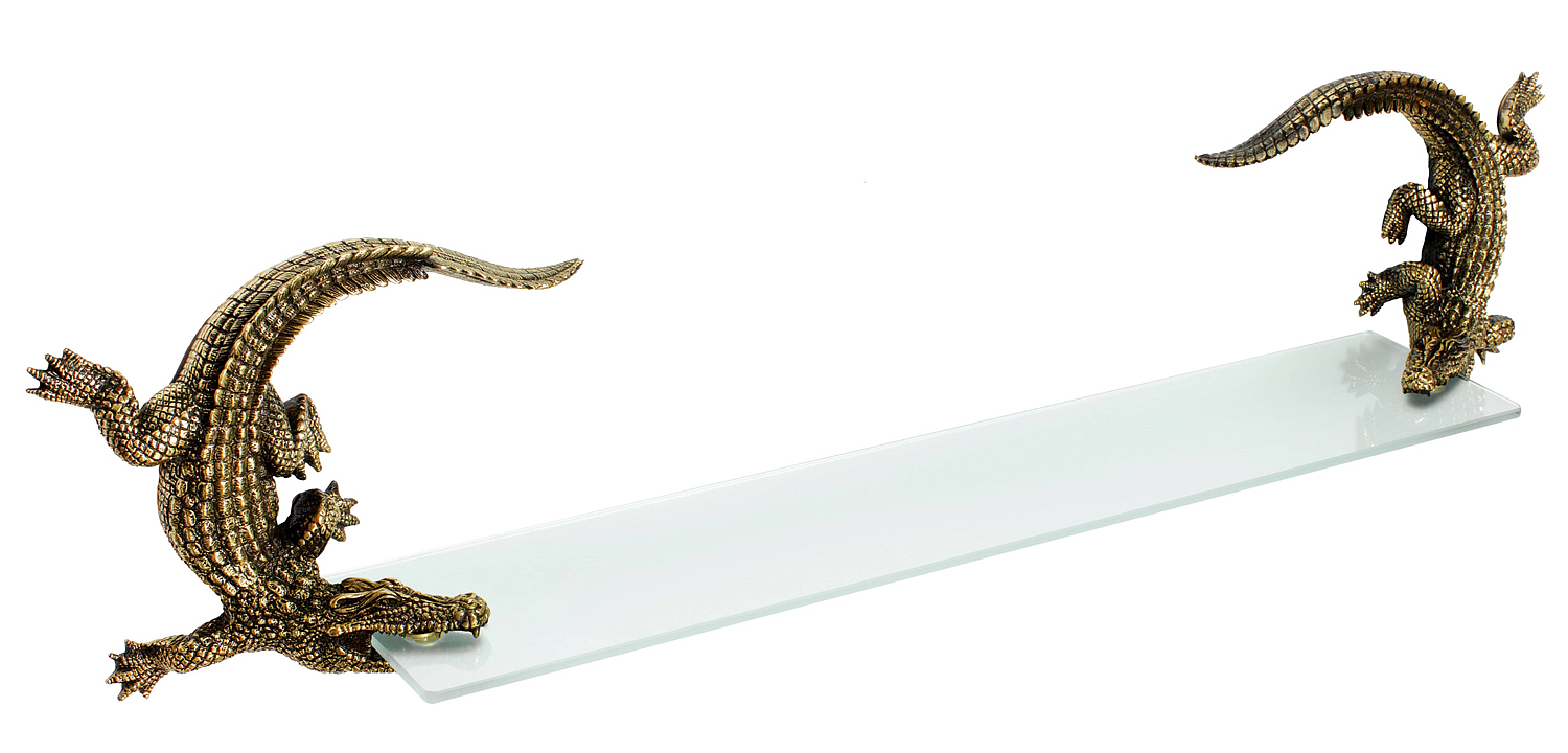 Полка для ванной Bronze Crocodiles Полка для ванной Bronze Crocodiles - Loft-Concept в Костроме