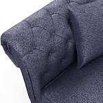 Мебельная ткань Шенилл синий цвет 138 см T4-33 варинант исполнения - 7 | Loft Concept в Костроме