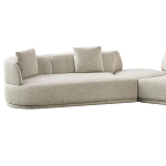 Угловой диван Calypso с поворотным механизмом и пуфом   варинант исполнения - 2 | Loft Concept в Костроме