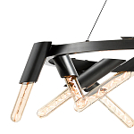 Люстра круглая с трубчатыми лампочками Vanguard Circle варинант исполнения - 2 | Loft Concept в Костроме