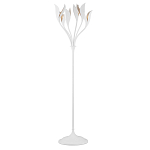 Торшер белый с плафонами в виде лепестков Delicate Flower варинант исполнения - 1 | Loft Concept в Костроме