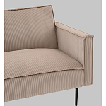 Диван современный вельветовый прямой Worcester Бежевый  варинант исполнения - 3 | Loft Concept в Костроме