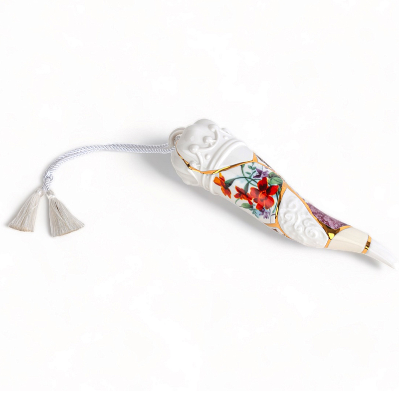 Статуэтка Seletti Lucky Horn Белый Золотой Мульти Статуэтка Seletti Lucky Horn Белый Золотой Мульти в Костроме | Loft Concept