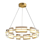 Люстра круглая с янтарными стеклянными плафонами Lighting of Space варинант исполнения - 1 | Loft Concept в Костроме