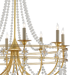 Люстра с декором из прозрачных бусин Glowing Crystals варинант исполнения - 1 | Loft Concept в Костроме