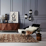 Подвесной светильник вертикальной овальной формы украшенный круглыми бусинами Gradient Oval Pendant Lamp  варинант исполнения - 3 | Loft Concept в Костроме