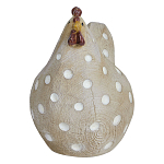 Статуэтка курица с текстурной поверхностью бежевого цвета Rustic Chicken варинант исполнения - 1 | Loft Concept в Костроме