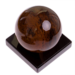 Настольный письменный набор с часами из природного камня обсидиана Royal Set варинант исполнения - 6 | Loft Concept в Костроме