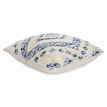 Чехол на подушку с узором в этно-стиле Blue Ikat варинант исполнения - 1 | Loft Concept в Костроме