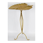 Столик приставной с столешницей Тропический лист Tropical Forest gold варинант исполнения - 2 | Loft Concept в Костроме