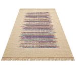 Ковер с геометрическим узором из комбинированного состава Full rhythm варинант исполнения - 3 | Loft Concept в Костроме