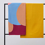 Плед из хлопка с абстрактным принтом Elysian Flow Ember варинант исполнения - 7 | Loft Concept в Костроме