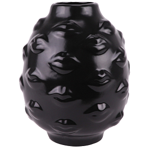Ваза GILDED GALA ROUND BLACK Vase