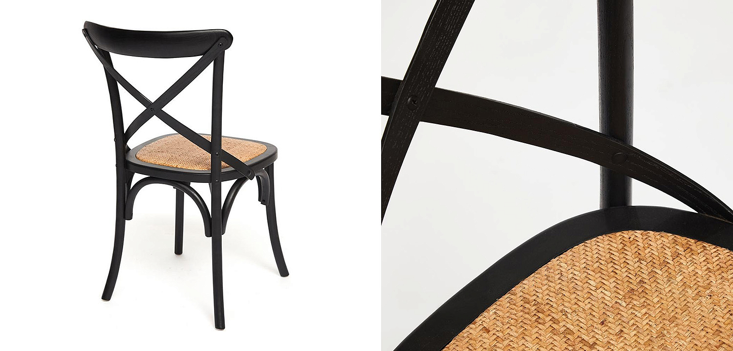 Стул Chaise Provence en Bois noir черный Стул Chaise Provence en Bois noir черный - Loft-Concept в Костроме