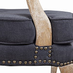 Кресло Aubrey Classical Armchair dark grey velour варинант исполнения - 6 | Loft Concept в Костроме