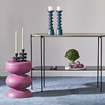 Подсвечник фигурный голубой Bright Accent 33 см варинант исполнения - 3 | Loft Concept в Костроме