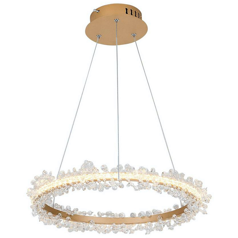 Люстра Shining Rings One Gold Латунь Прозрачный в Костроме | Loft Concept 