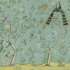 Обои ручная роспись St Laurent Sung Blue