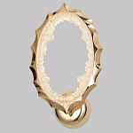 Бра овальное светодиодное с золотистым каркасом Ring of Fire варинант исполнения - 1 | Loft Concept в Костроме