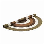 Ковер круглый из хлопка с контрастным узором Bullseye 150 варинант исполнения - 2 | Loft Concept в Костроме