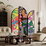 Ширма цветочный принт Colored Partition варинант исполнения - 2 | Loft Concept в Костроме