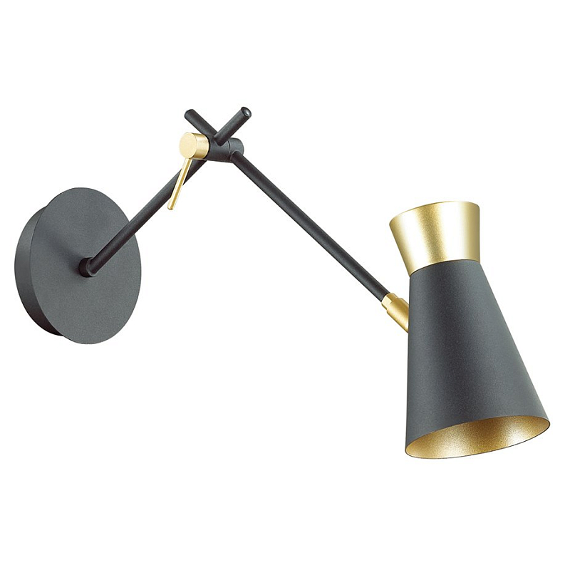 Бра Gold Secret Sconces Золотой Черный Бра Gold Secret Sconces Золотой Черный в Костроме | Loft Concept