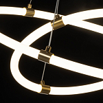 Люстра подвесная с двумя пересекающимися белыми светодиоидными кольцами Luke Lampco Tracer Lamp варинант исполнения - 5 | Loft Concept в Костроме