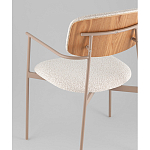 Стул Doe с подклокотниками молочный варинант исполнения - 3 | Loft Concept в Костроме