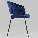 Стул в велюре синего цвета Horizon варинант исполнения - 2 | Loft Concept в Костроме