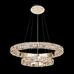 Люстра из 2-х колец с мозаичным хрустальным оформлением Sparks of Crystal варинант исполнения - 1 | Loft Concept в Костроме