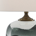 Настольная лампа с волнистым принтом Green Wavy Lamp варинант исполнения - 1 | Loft Concept в Костроме