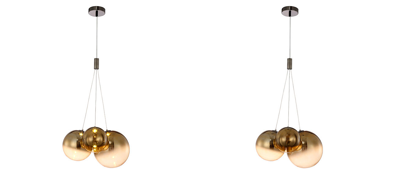 Светильник подвесной Golden balls lamp Светильник подвесной Golden balls lamp - Loft-Concept в Костроме