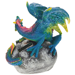Декоративная статуэтка Дракон Blue Multicolor Dragon Statuette варинант исполнения - 2 | Loft Concept в Костроме