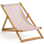 Шезлонг из акации и ткани Argentina варинант исполнения - 2 | Loft Concept в Костроме