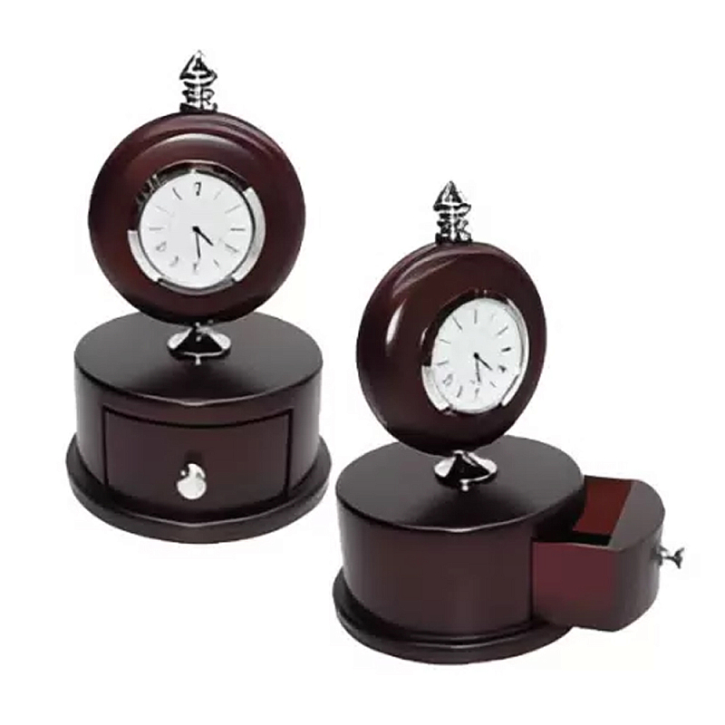 Часы настольные интерьерные Time Forward Коричневый Часы настольные интерьерные Time Forward Коричневый в Костроме | Loft Concept
