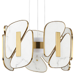 Люстра с мраморными вставками Marble Plates варинант исполнения - 1 | Loft Concept в Костроме