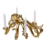 Большой Подсвечник золотой Осьминог Gold Octopus Candlestick  варинант исполнения - 1 | Loft Concept в Костроме
