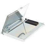 Визитница карманная металлическая с накладкой из натурального камня Серафинит Stone Business Card Holders  варинант исполнения - 3 | Loft Concept в Костроме