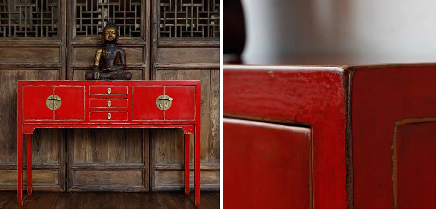 Красная Консоль в Китайском Стиле Red Console Chinese Красная Консоль в Китайском Стиле Red Console Chinese - Loft-Concept в Костроме