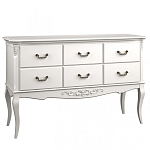 Консоль белая из массива бука с ящиками в стиле прованс White Provence варинант исполнения - 1 | Loft Concept в Костроме