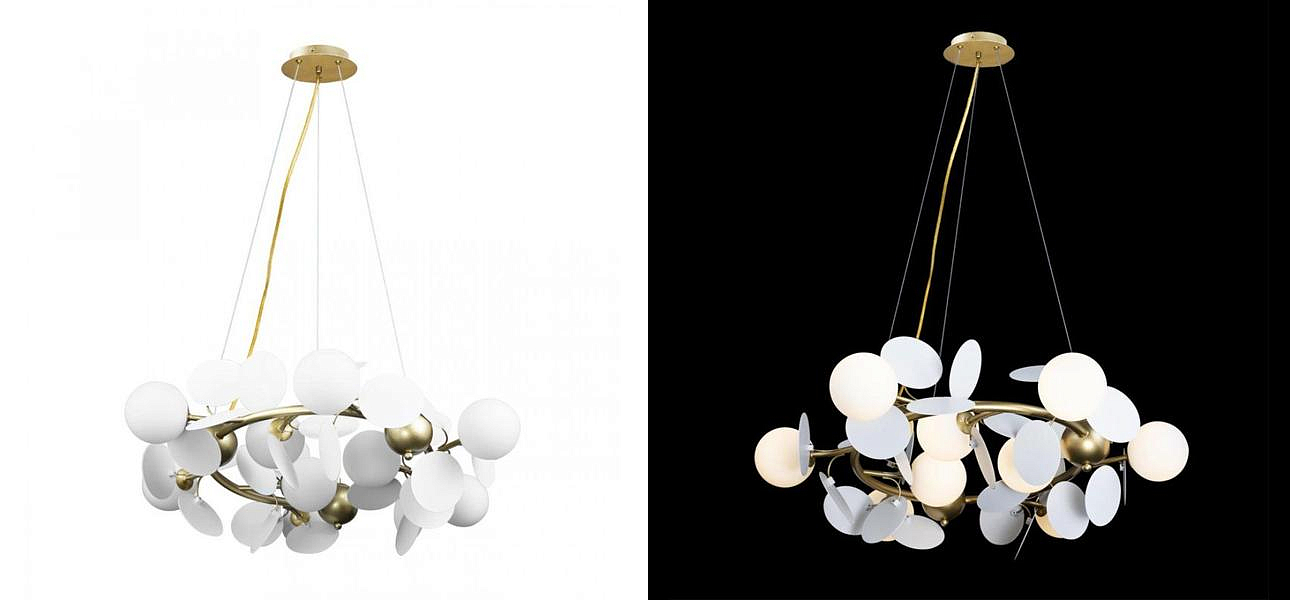 Люстра MATISSE Chandelier White диаметр 70 Люстра MATISSE Chandelier White диаметр 70 - Loft-Concept в Костроме