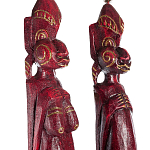 Комплект из 2-х деревянных статуэток Asmat Statuettes Red варинант исполнения - 3 | Loft Concept в Костроме