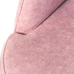 Банкетка пыльно-розовый велюр со спинкой и подлокотниками на 4-х деревянных ножках Aurora Pink варинант исполнения - 2 | Loft Concept в Костроме