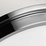 Потолочный светильник для ванных комнат цвета хром с вытянутым плафоном из молочного стекла Feiss варинант исполнения - 4 | Loft Concept в Костроме