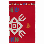 Плед хлопковый по мотивам чувашских орнаментов Ural and Siberian Patterns варинант исполнения - 1 | Loft Concept в Костроме