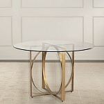 Стол обеденный круглый с основанием из 2-х пересекающихся колец Modern Geometric Silhouette варинант исполнения - 2 | Loft Concept в Костроме