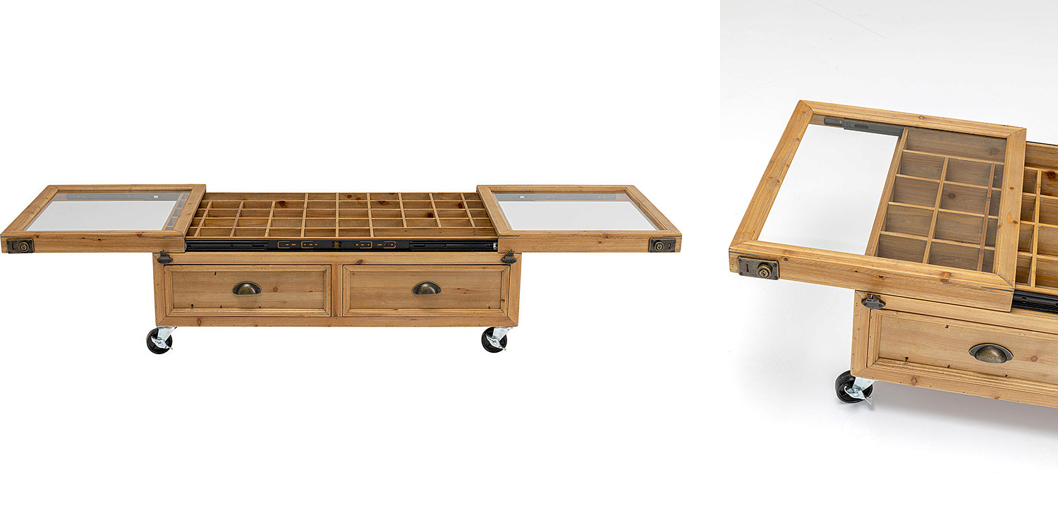 Кофейный стол Wooden Storage Space Кофейный стол Wooden Storage Space - Loft-Concept в Костроме