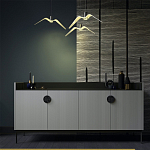 Дизайнерский комод светло-серый с фактурным фасадом UNO варинант исполнения - 1 | Loft Concept в Костроме