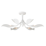 Потолочный светильник с плафонами в виде белых лепестков Delicate Flower варинант исполнения - 2 | Loft Concept в Костроме